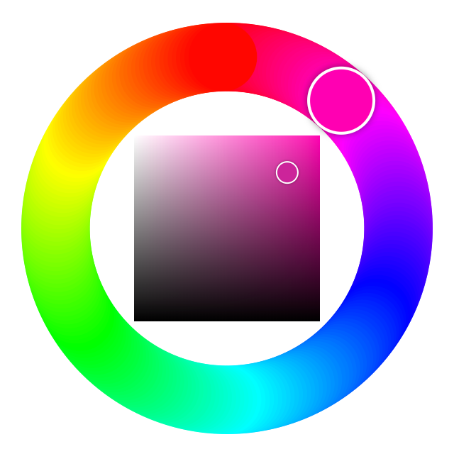 color picker wheel rotating paper